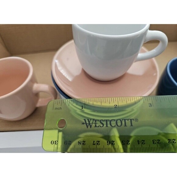 Mr. Coffee 97099-12 Espresso and Saucer Set, Tea time, Kids Play New with Box - Picture 7 of 9